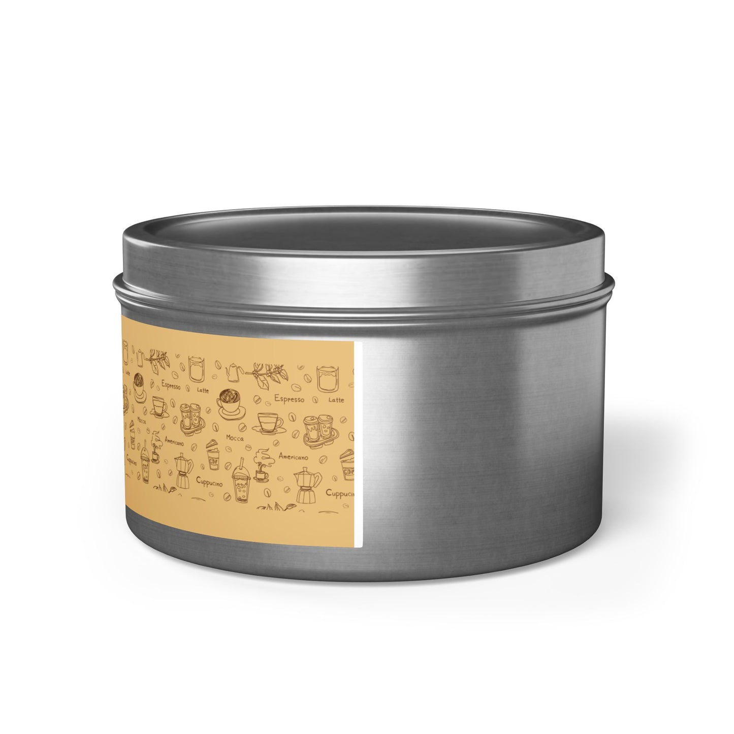Taya's Mocha Ember - Coffee Scented Tin Candle 4oz 8oz | Coconut Soy Wax Blend
