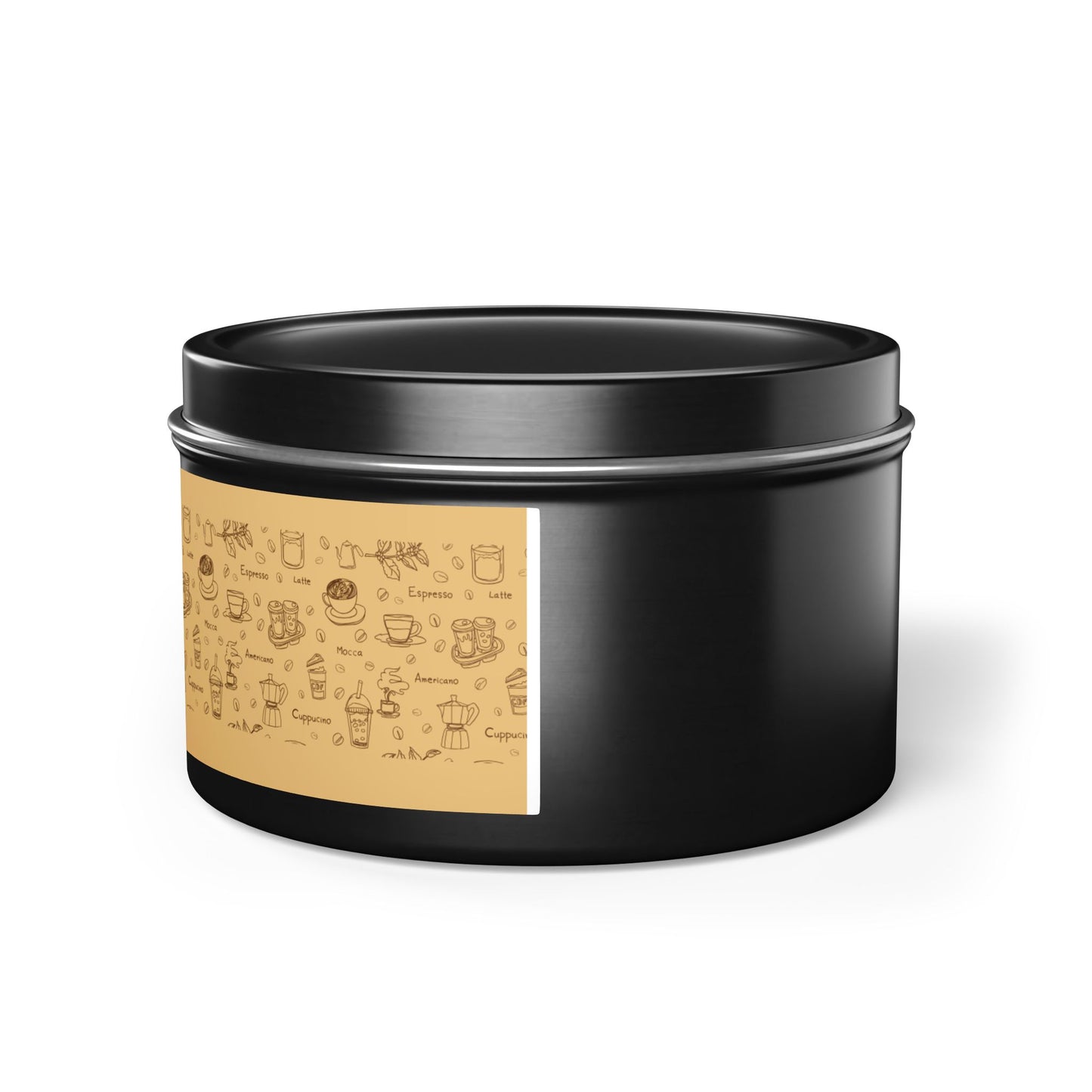Taya's Mocha Ember - Coffee Scented Tin Candle 4oz 8oz | Coconut Soy Wax Blend