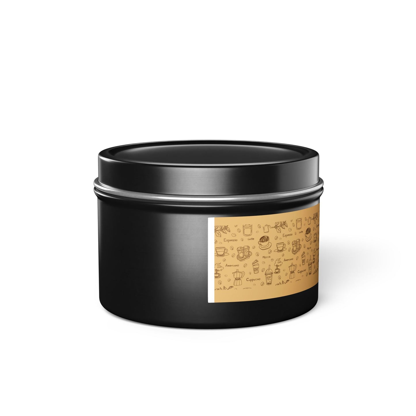 Taya's Mocha Ember - Coffee Scented Tin Candle 4oz 8oz | Coconut Soy Wax Blend