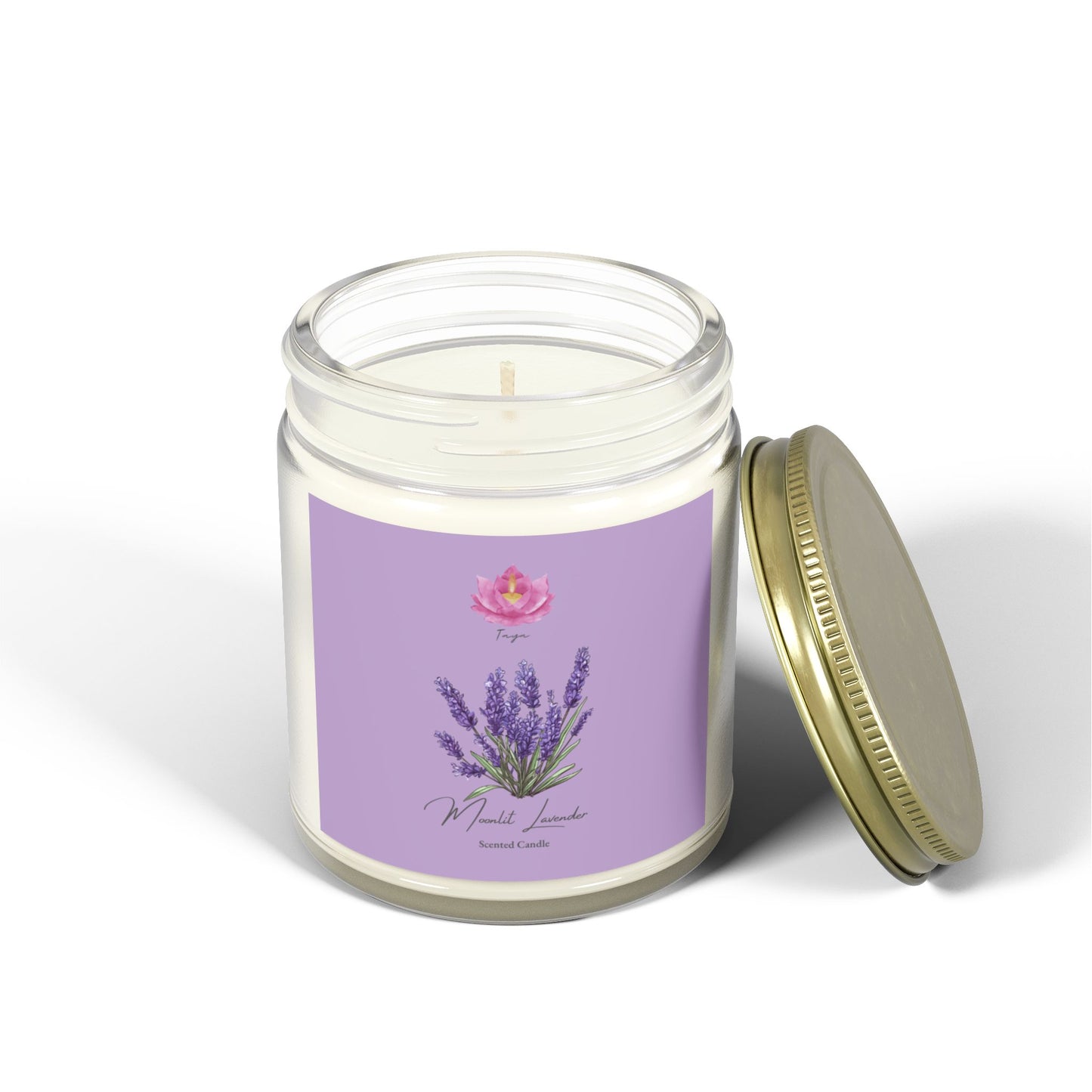 Moonlit Lavender Scented Candle - Lavender Scented Candles 4oz, 9oz | Coconut Apricot Wax