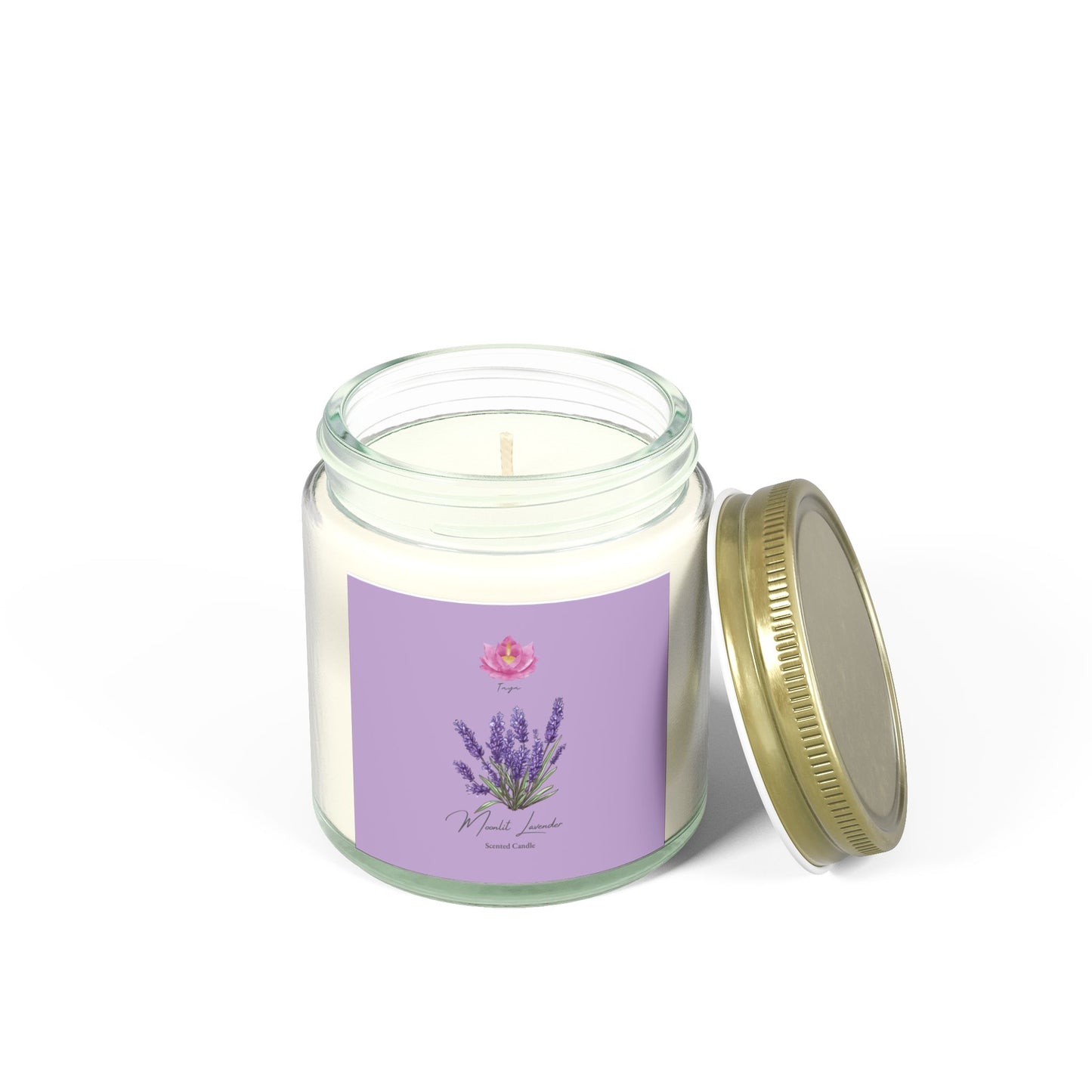 Moonlit Lavender Scented Candle - Lavender Scented Candles 4oz, 9oz | Coconut Apricot Wax