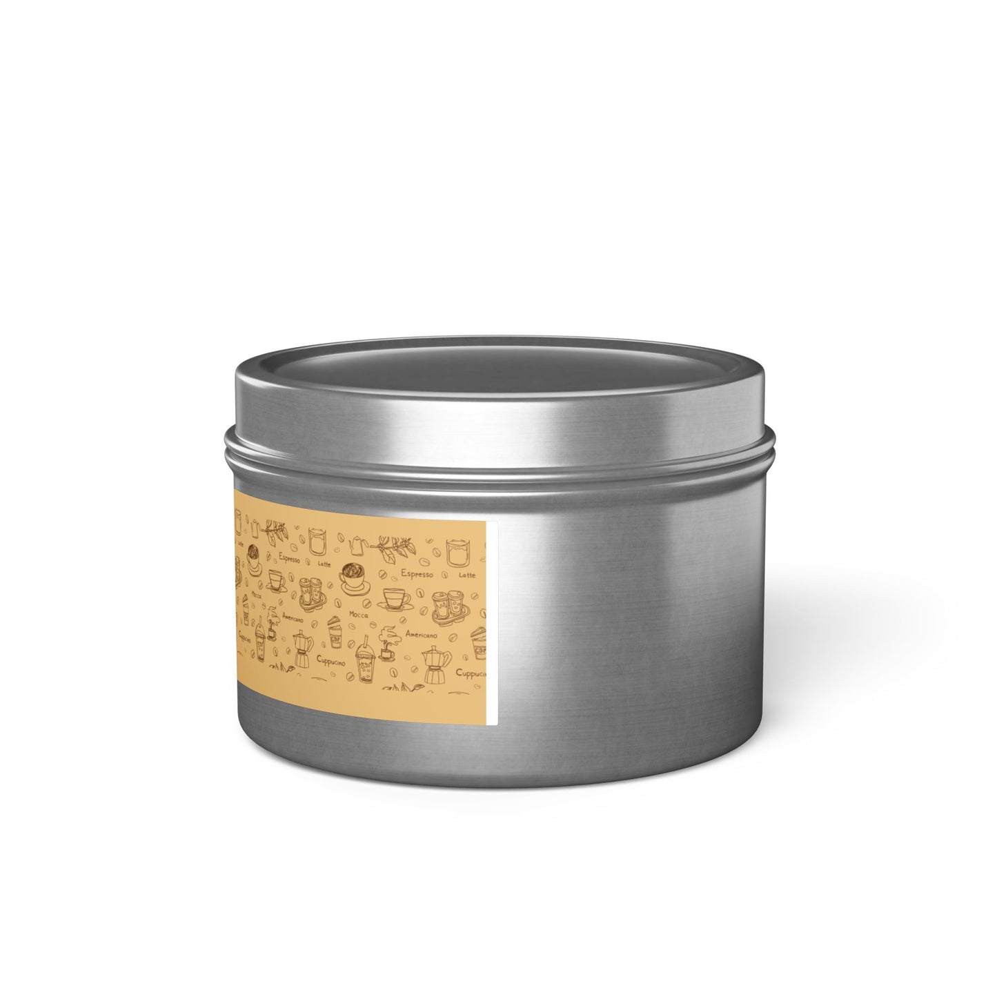 Taya's Mocha Ember - Coffee Scented Tin Candle 4oz 8oz | Coconut Soy Wax Blend