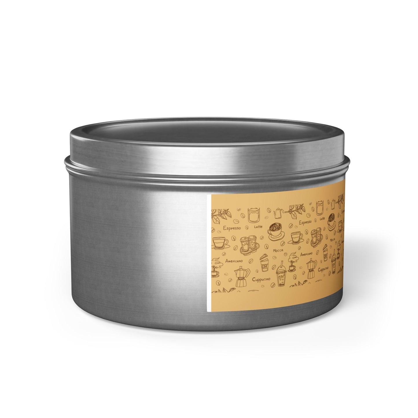 Taya's Mocha Ember - Coffee Scented Tin Candle 4oz 8oz | Coconut Soy Wax Blend