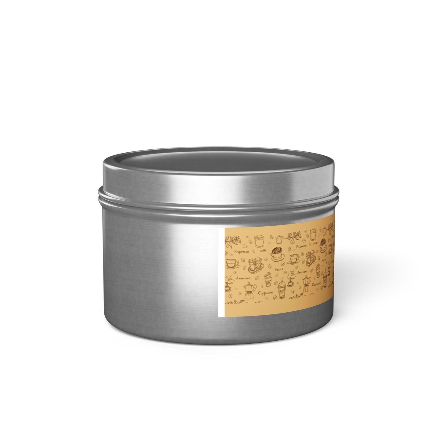 Taya's Mocha Ember - Coffee Scented Tin Candle 4oz 8oz | Coconut Soy Wax Blend