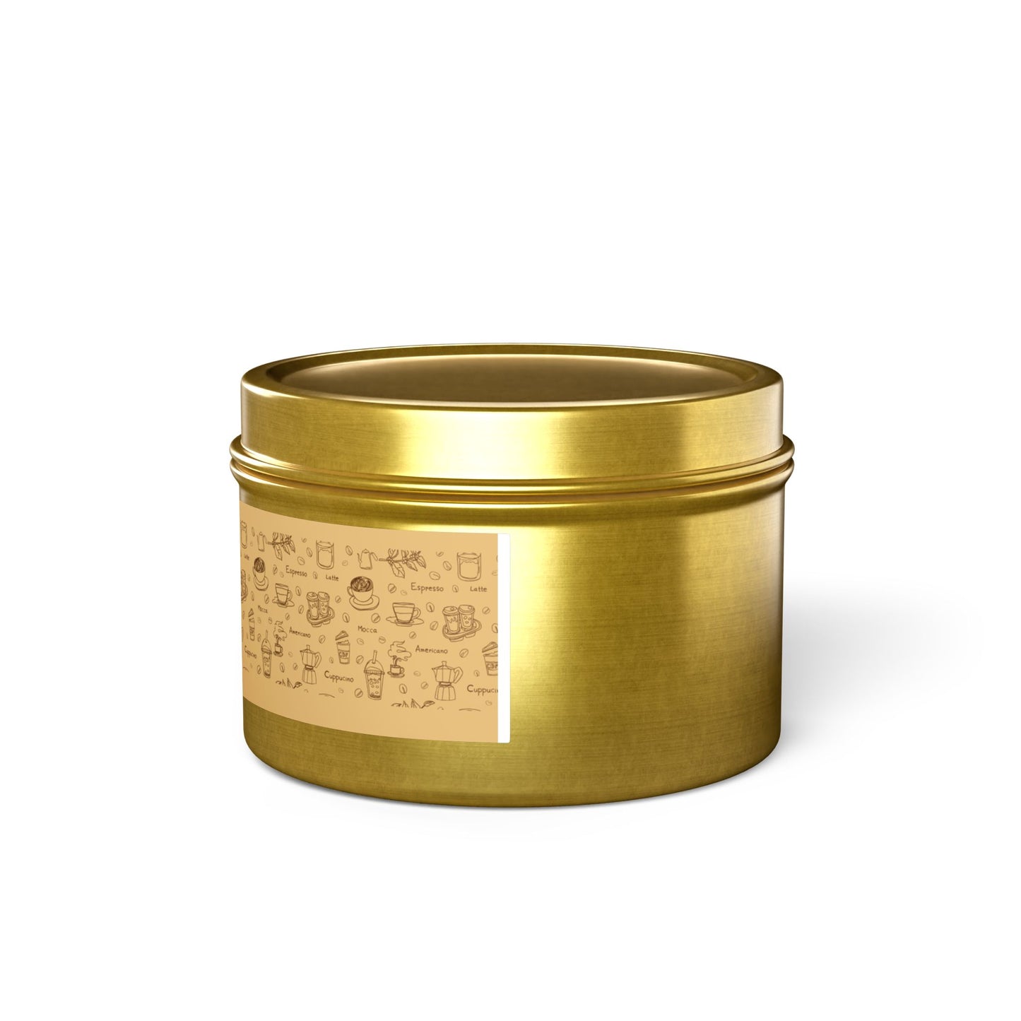Taya's Mocha Ember - Coffee Scented Tin Candle 4oz 8oz | Coconut Soy Wax Blend
