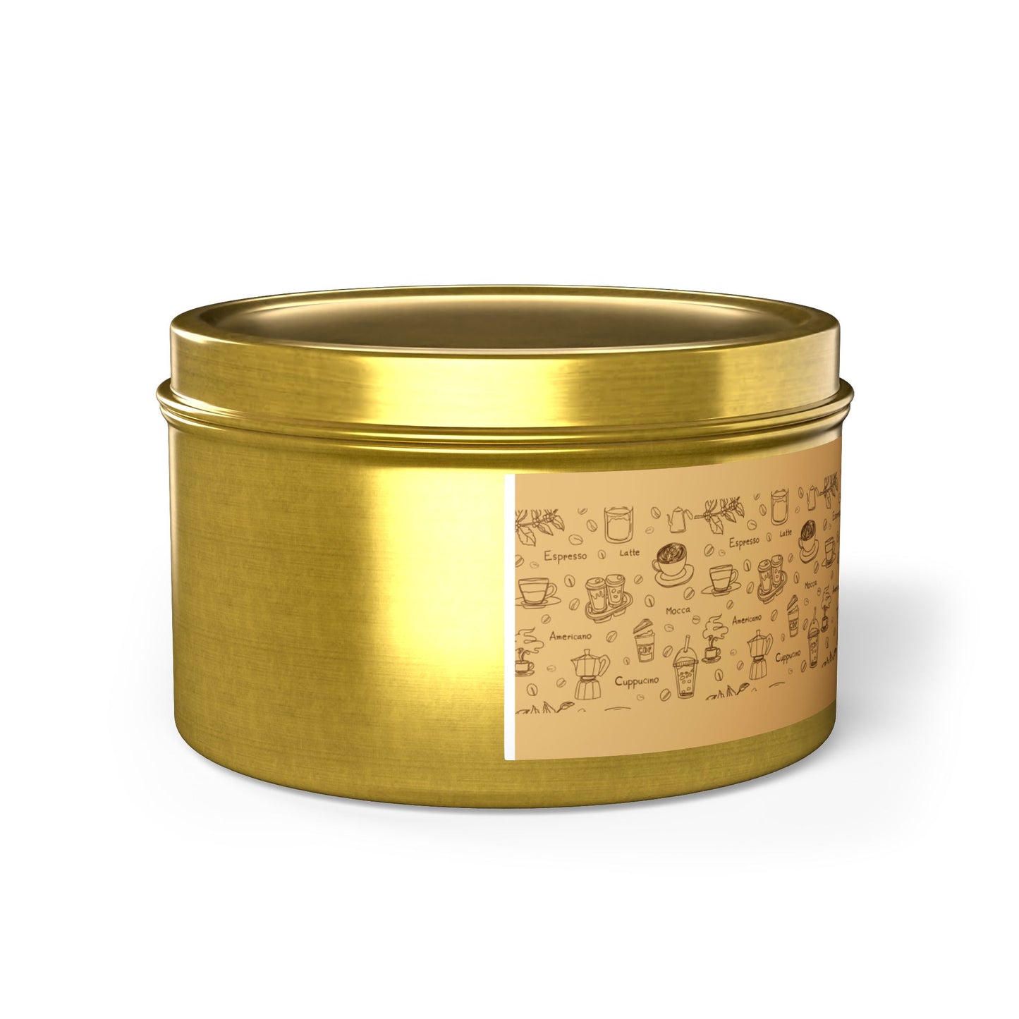 Taya's Mocha Ember - Coffee Scented Tin Candle 4oz 8oz | Coconut Soy Wax Blend