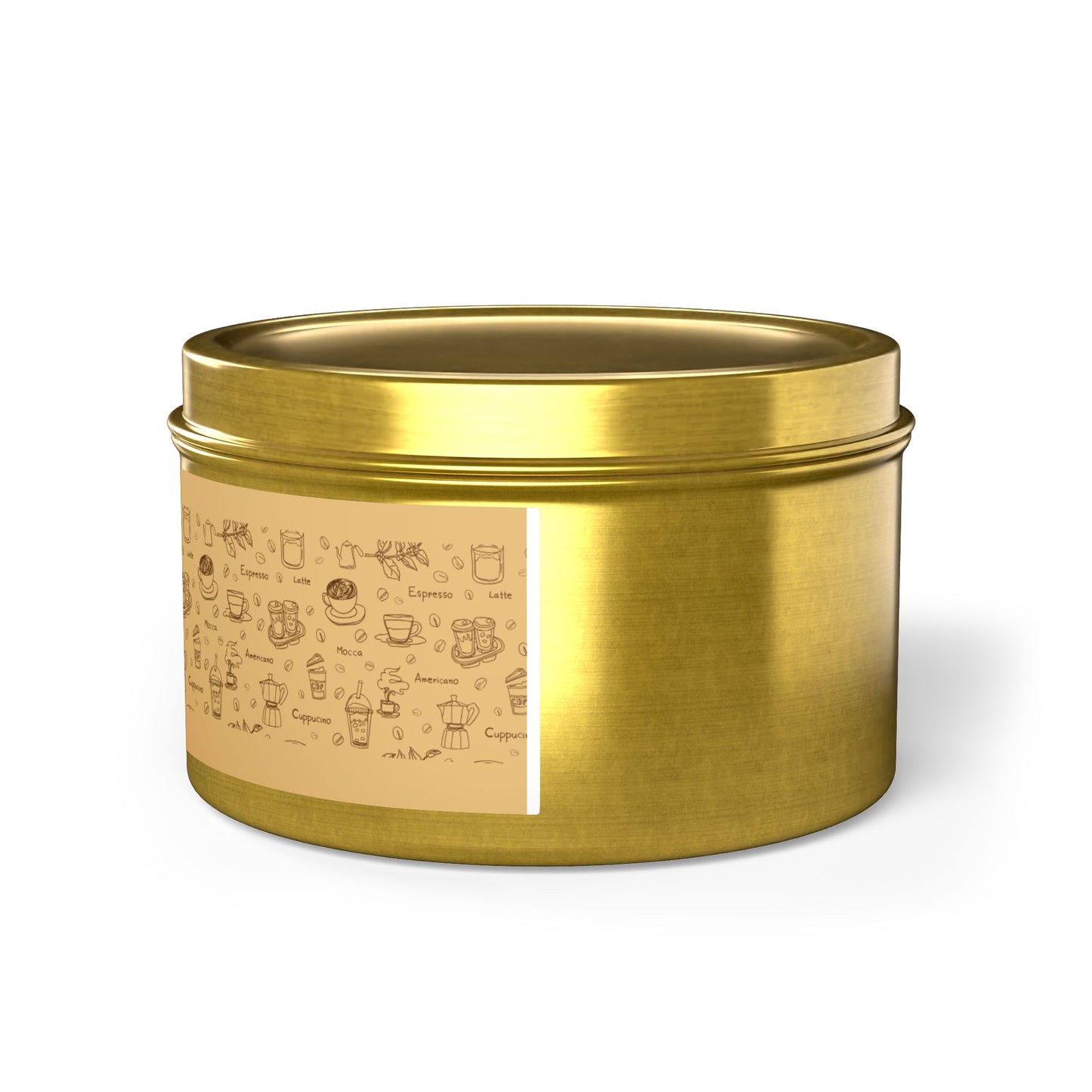 Taya's Mocha Ember - Coffee Scented Tin Candle 4oz 8oz | Coconut Soy Wax Blend