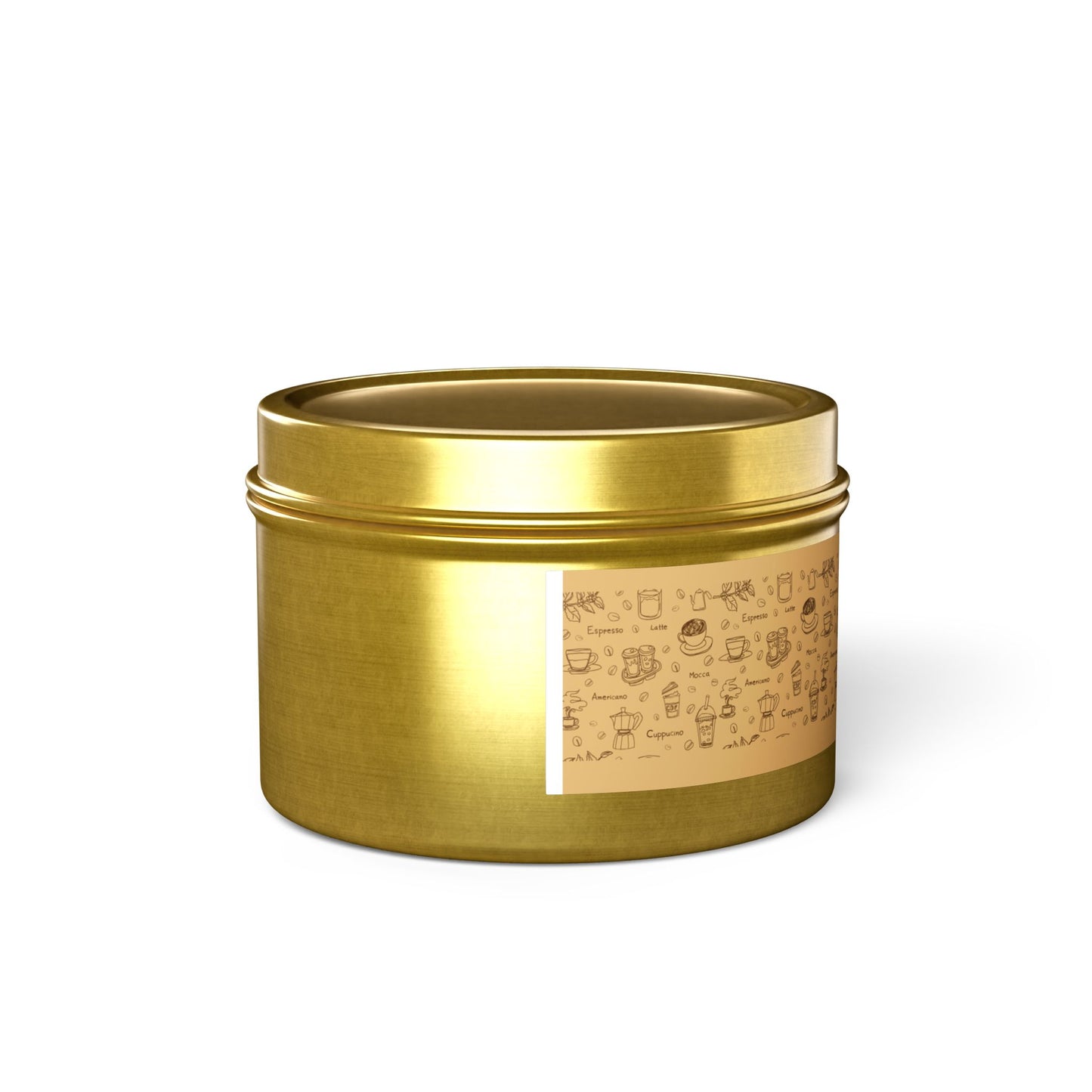 Taya's Mocha Ember - Coffee Scented Tin Candle 4oz 8oz | Coconut Soy Wax Blend