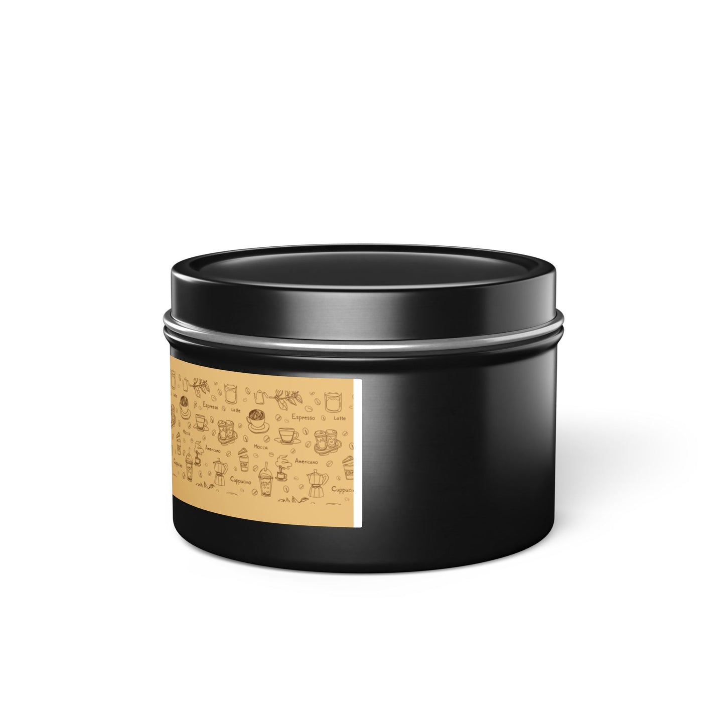 Taya's Mocha Ember - Coffee Scented Tin Candle 4oz 8oz | Coconut Soy Wax Blend